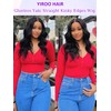 YIROO Bye Bye Knots Glueless Wig Yaki Straight Pre Cut