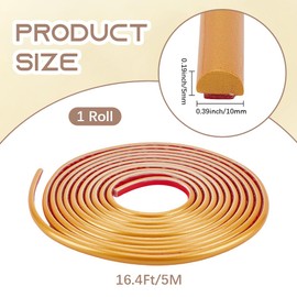 CRASPIRE 16.4ft x 0.39inch Gold Self Adhesive Flexible Decorative Strip Peel and Stick Wall Molding Trim for Walls Chair Rail Panel Moulding for Home Decor Tile Edge Door Mirror Frame