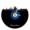 Brunswick Skyline Wall Clock Blue / Yellow Football Clock High-Quality