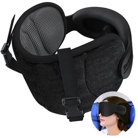 Almohadas de viaje SARISUN para aviones, almohada de avin para vuelos largos en automvil y viajes por carretera, almohada para la cabeza con correa...