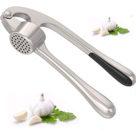 Youngland's Garlic Press, Garlic Crusher, Crush Garlic & Ginger with Ease (Peel On), Zinc Alloy Small Kitchen Utensils Gadgets, Super Easy to Clean (Dishwasher Safe), Rust-Proof