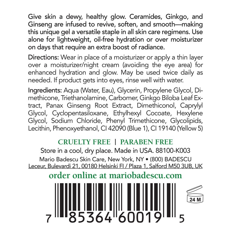 Mario Badescu Herbal Hydrating Serum for All Skin Types |Oil