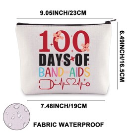 Nurse Cosmetic Bag 100 Days Aid Gifts for Nurses 100 Days Nurse Toiletry Bag, Band aids in the UK