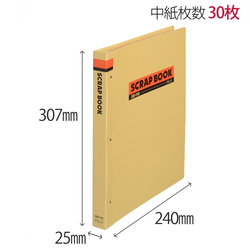 Plus Scrapbook SB – 110 A4 – Small Medium Paper 30 Sheets 33 – 227 