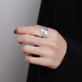 To My Daughter Ring Daughter Gifts from Mom Anxiety Fidget Ring for Women Multi-layered Spinner Ring Anxiety Relief Gifts Christmas Stocking Stuffers