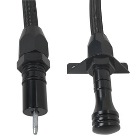 Zafina-UP New 700R4 4L60E 4L80E Transmission Dipstick, Flexible Firewall Mount Trans Dipstick Fit for G M Fit for Chevy