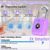 Pothunder Fingerprint Padlock, Smart Padlock, Locker Lock, Combination Fingerprint Lock