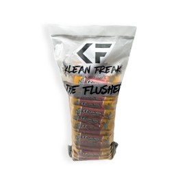 THE KLEAN FREAK FLUSHER - 100 Pack FLUSHABLE WIPES Flushable Wipes For Adults & Kids Unscented/Scented - 100% BIODEGRADABLE Individual Wrapped Travel WET Wipe for Toilet - Juicy Grapefruit