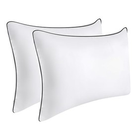 OPPOSY Bed Pillows for Sleeping 2Pack Medium Firm, King Size Set of 2, Cooling Pillows Hotel Quality with Premium Soft Down Alternative Fill for Back, Stomach or Side Sleepers（Pack of 2）