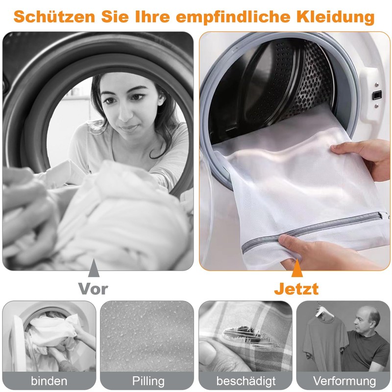 Mesh Laundry Bags Set, 8 Delicates Laundry Bags For Washing