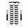 Fezf 1 Set Ciglia Finte Magnetiche Aspetto Naturale, Ultra Leggere