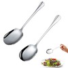 SUpoetry Pack of 2 Large Spoons, Stainless Steel Spoons, Buffet Tablespoons, Used in Buffet Restaurants, Hotels, Picnics, Parties for Dividing Dishes, Serving Spoons