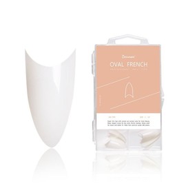Donna and Nail Tip Artificial Nails Oval French Natural 100nail CT164-100N-N / 도나와 네일팁 인조손톱 오발 프렌치 내추럴 100nail CT164-100N-N