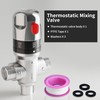 FUGO 1/2 NPT Thermostatic Mixing Valve,Water Mixing Valve with 1/2