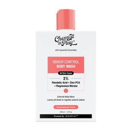 Chemist at Play Odour Control Body Wash Controls Body Odour Long Lasting Freshness Regulates Sweat & Sebum 236ml