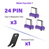 24 Pin Type C Quick Charge Magnetic Head (Pack of