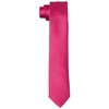 DonDon Mens Handmade Silk Look Ties 6cm, berry
