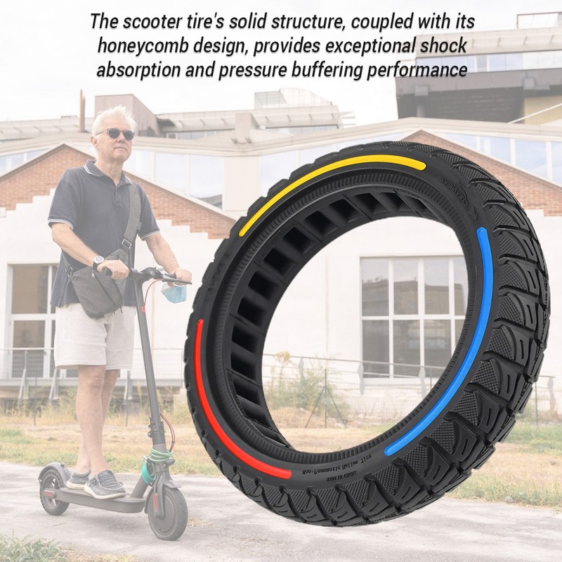 8.5x2-6.1 Honeycomb Tire Tubeless Solid Tire Compatible for Xiaomi M365/pro/pro2/1s/Lite