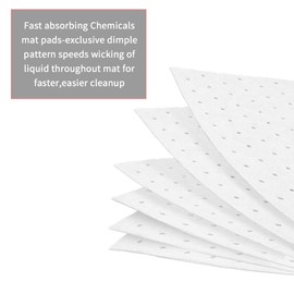 Miosugo Industrial Oil Absorbing Mat 25 x 33 cm (Oil Absorbing Only) Polypropylene Bonded Fleece Suitable for Workshop for Various Applications (30)