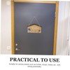STOBOK Rustic Bathroom Wall Sign Charming Toilet Decor for Restroom