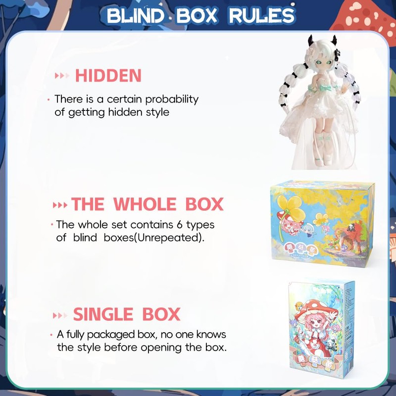 1/12 BJD Doll Action Figures Collectible Toys Gifts Dolls (Single