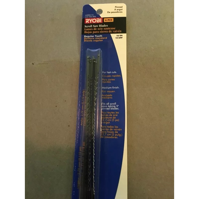 Ryobi Scroll Saw Blades 6 pieces