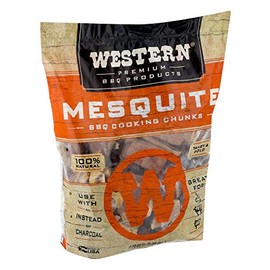 Western Premium BBQ Bagged and Heat Treated Wood Cooking Chunks, for Charcoal or Gas Grills and Smokers, Mesquite Flavor, 1.3 Cubic Feet4
