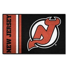 FANMATS 19269 New Jersey Devils Starter Mat Accent Rug - 19in. x 30in. | Sports Fan Home Decor Rug and Tailgating Mat Uniform Design