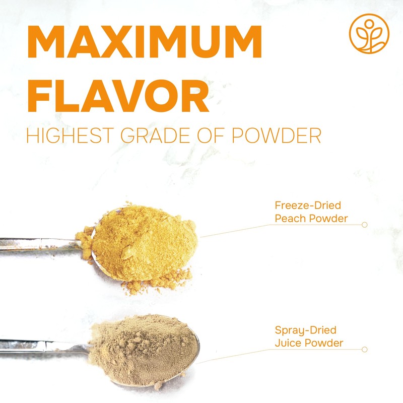 Jungle Powders Peach Powder 7 Ounce Powdered Freeze Dried Peaches