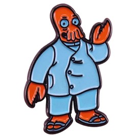 Dr Doctor Zoidberg Futurama Comedy Animated TV Show 1.2" Enamel Pin Badge, 1.2 Inches, Enamel, enamel