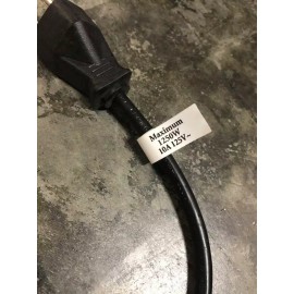 C2G 3x C2G 18 AWG Outlet Saver Power Extension Cord (NEMA 5-15P to NEMA 5-15R) x3