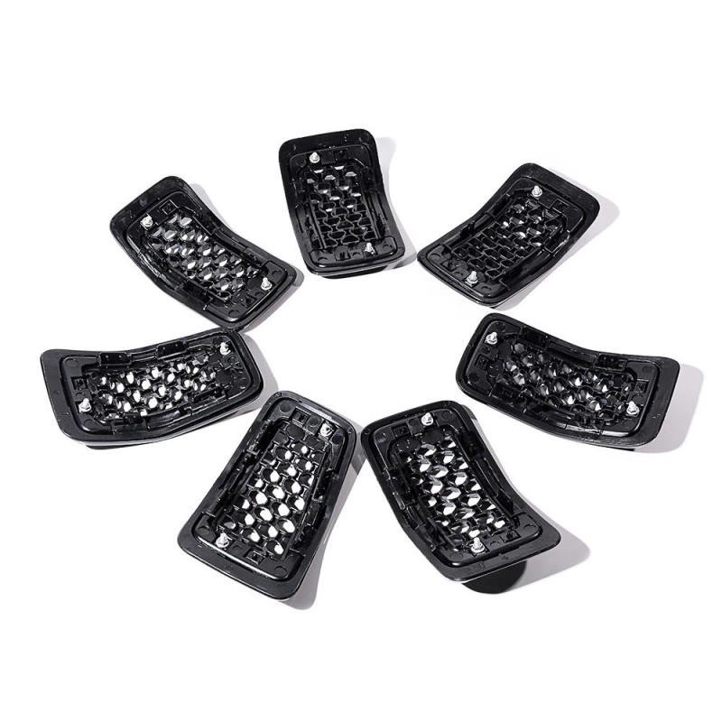AstraDepot For 2019-2023 Jeep Cherokee Honeycomb Mesh Front Grill Inserts