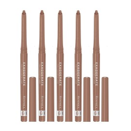 Rimmel London 5 RIMMEL EXAGGERATE FULL COLOUR LIP LINER 030 NATURAL NEW LOT OF 5 LINERS