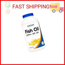 Nutricost Fish Oil Omega 3 Softgels with EPA & DHA (1000mg of Fish Oil, 560mg of