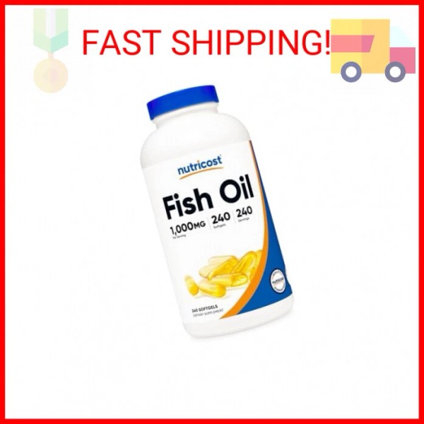 Nutricost Fish Oil Omega 3 Softgels with EPA & DHA