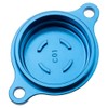 Tusk Aluminum Oil Filter Cover Blue Compatible with Yamaha YZ250F