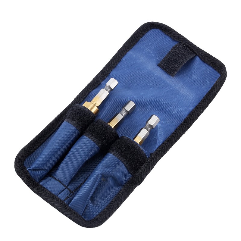 3 Pcs Small HSS Step Ti Cone Drill Hole Cutter