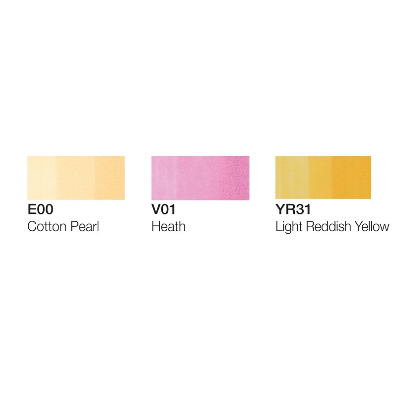 COPIC Ciao Layer & Mix Set Of 3 Pens, Sunset