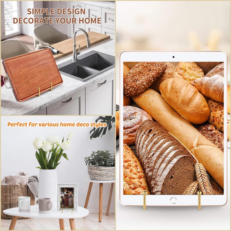 Taicols Display Stand, 4 Pcs Metal Plate Stands for Display,