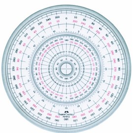 Faber Castell FE 7012 Full Circle Protractor, 4.7 inches (12 cm)