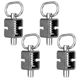 4-Pack Heavy-Duty Weld-On Spring Latch Locks – 5/8" Universal Trailer Gate Latches, Corrosion-Resistant Steel Spring Loaded Bolt for Trucks, Trailers & Equipment