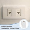 sourcing map 10 Pack Cat 6A Ethernet Coupler, RJ45 Cat6A