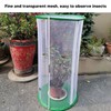 Cylindrical Butterfly and Insect Observation Cage Transparent Mesh Habitat Cage