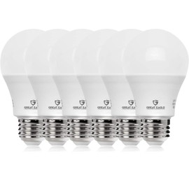 Great Eagle Lighting Corporation A19 75W Equivalent LED Light Bulb, UL Listed, 4000K Cool White, Non-dimmable, Standard Replacement (6-Pack)
