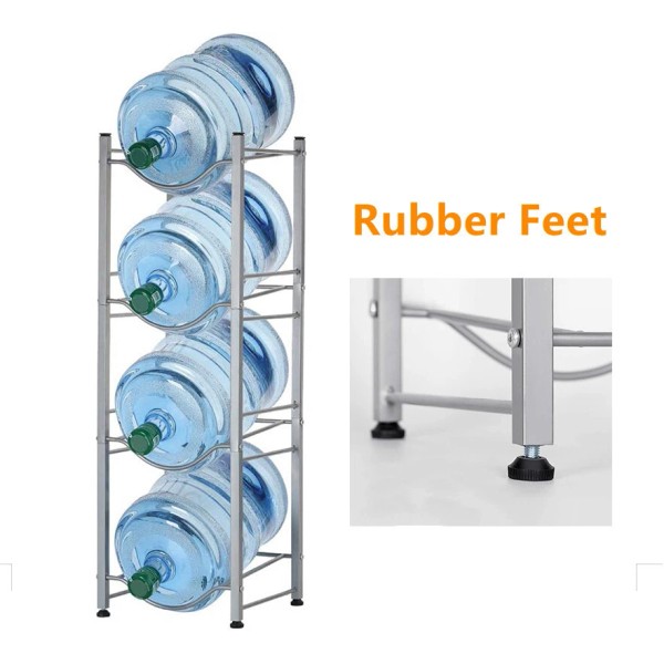 Unbranded 4-Tier Water Cooler Jug Rack Heavy Duty Bottle Storage