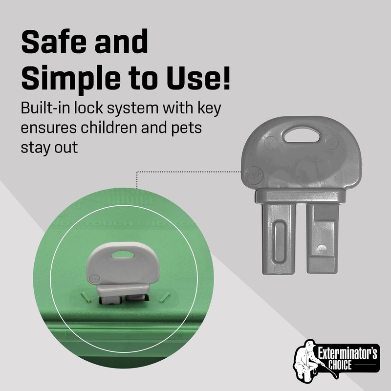 Exterminators Choice Large Rat Bait Station Box with 1 Key