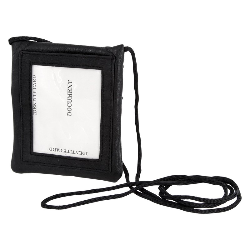 ReNa-Retail High-quality chest bag, genuine leather, Black 2 Small