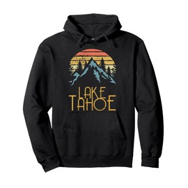 Vintage Lake Tahoe California Nevada Retro Hoodie Pullover Hoodie