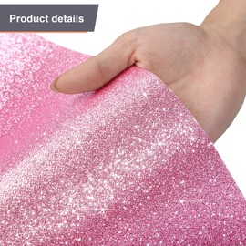 Tatuo Carpet Runner Runway Rug 55 GSM Thickness with Carpet Tape for Wedding Christmas Xmas Thanksgiving Outdoor Accessories, Wedding Party Hallway Rug (Glitter Pink, 2.46 x 16.4 Feet) (y-3304)