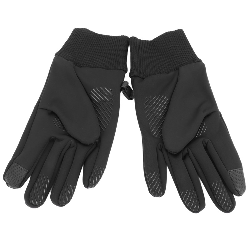 1 Pair Black Unisex Cycling Gloves Waterproof Skiing Non Slip